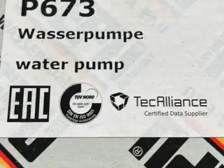 Vandpumpe til vw/ Skoda/ audi