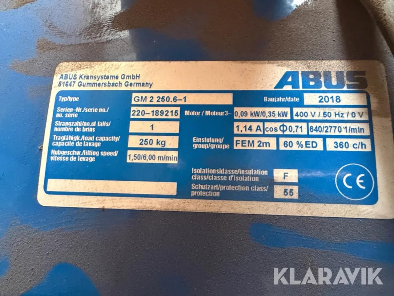 Billede 4 - Søjlekran ABUS LSX