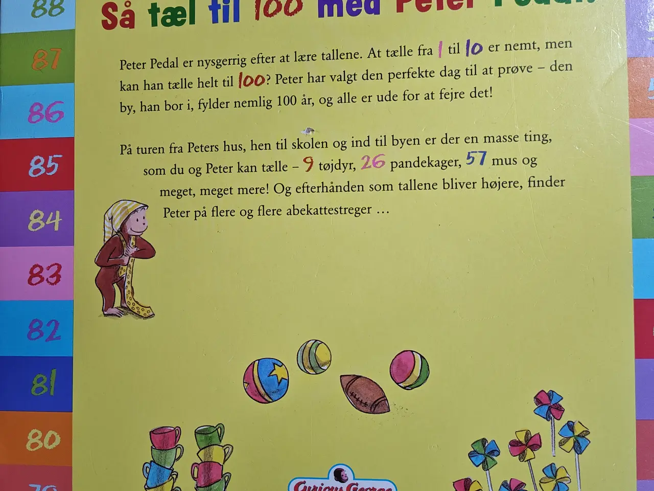 Billede 2 - Peter Pedal lærer at tælle fra 1 til 100 BOG