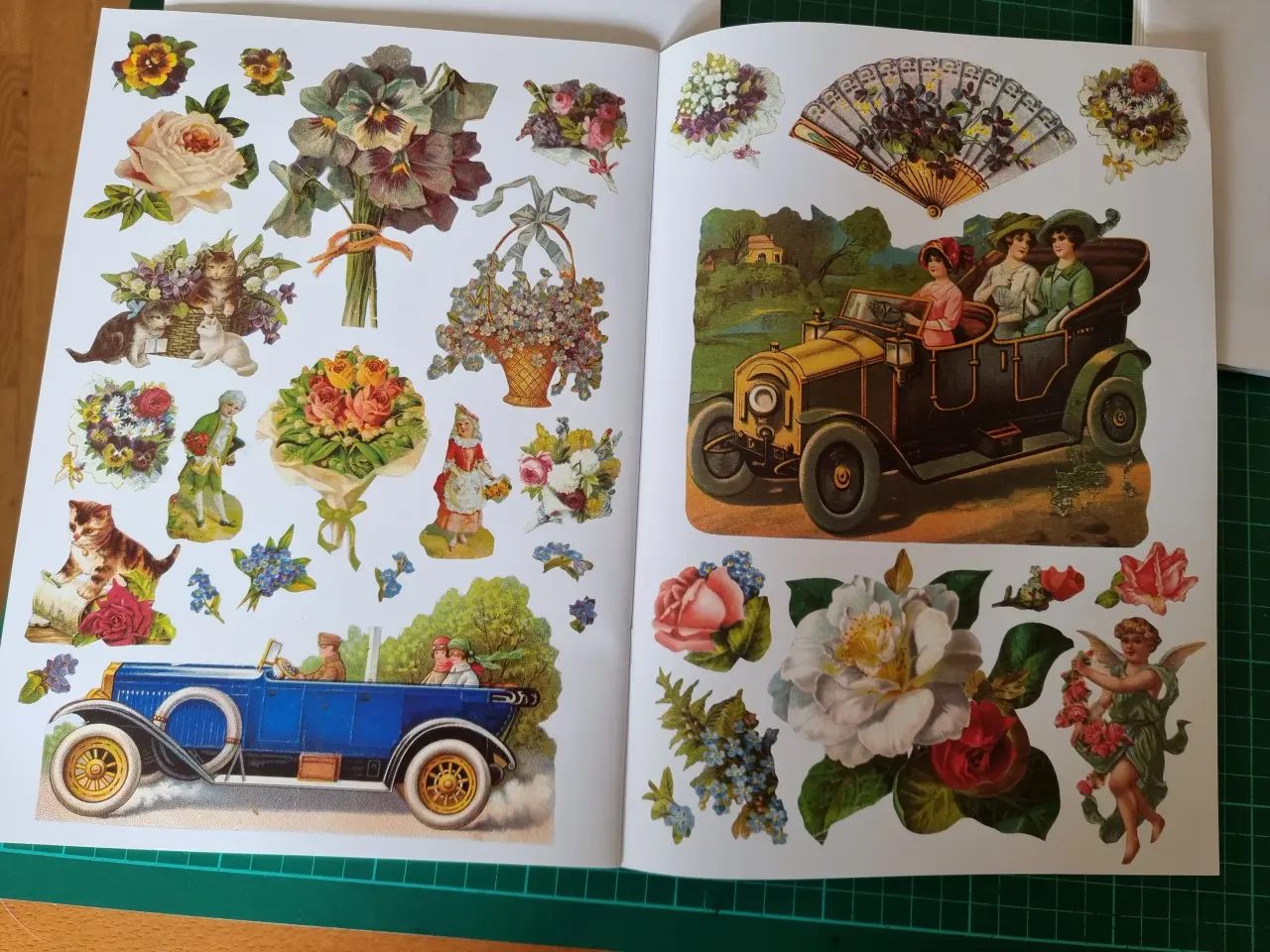 Billede 1 - Decoupage motiver Engle - Blomster