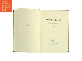 Dage i Rom af Peter Schindler (Bog)