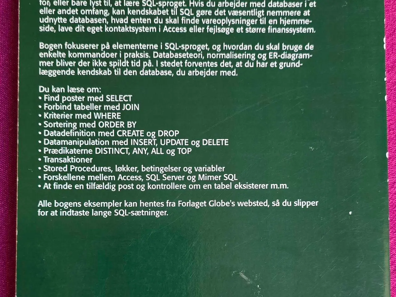 Billede 2 - Grundlæggende programmering i SQL