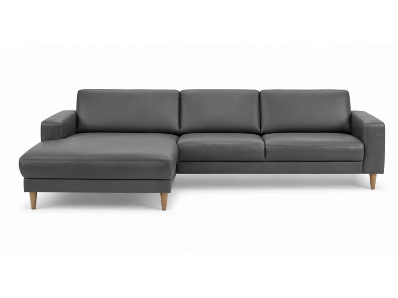 Billede 3 - Hjort Knudsen Esbjerg læder XL Chaiselongsofa Venstrevendt