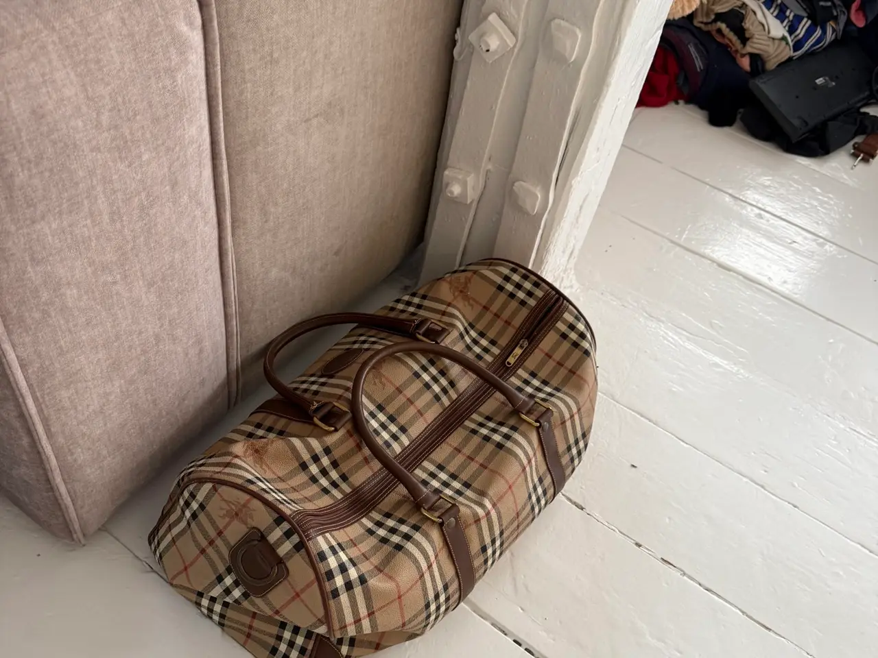 Billede 1 - Vintage Burberrys weekendtaske i klassisk check