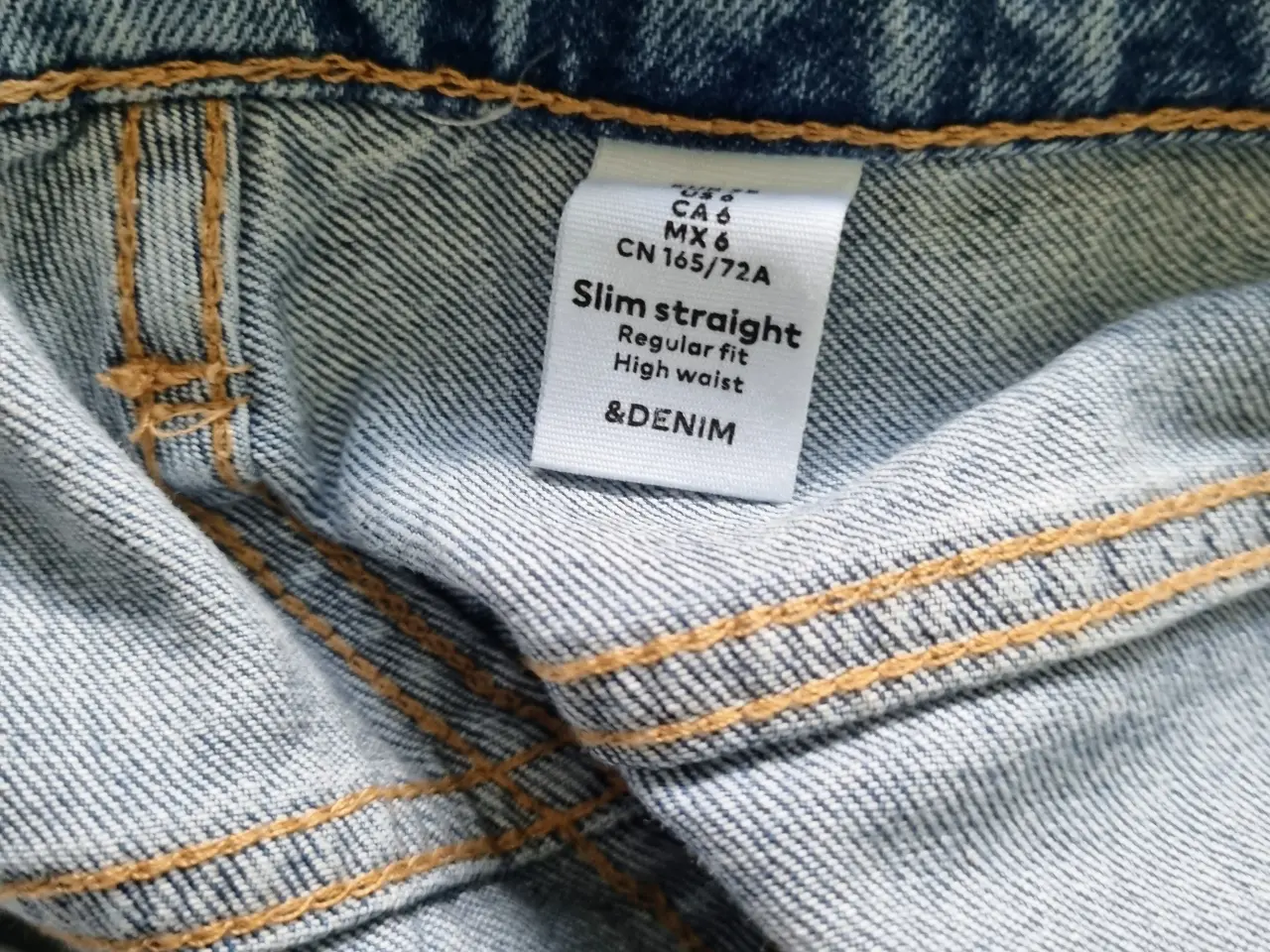 Billede 5 - 2 par jeans, high waist  str 38 og str 40