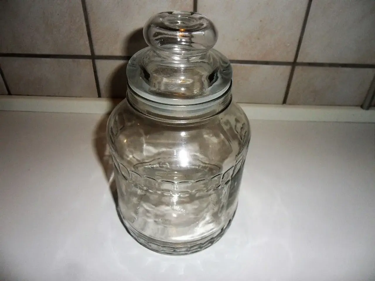 Billede 1 - Stor glas med låg, Retro