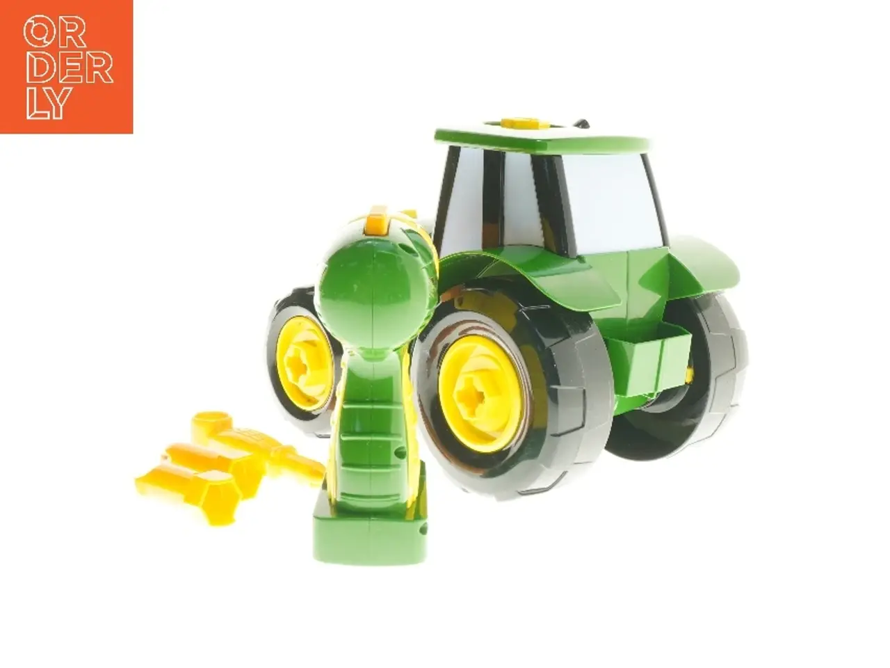 Billede 2 - John Deere legetøjstraktor med værktøjssæt fra John Deere (str. 23x15x16 cm)