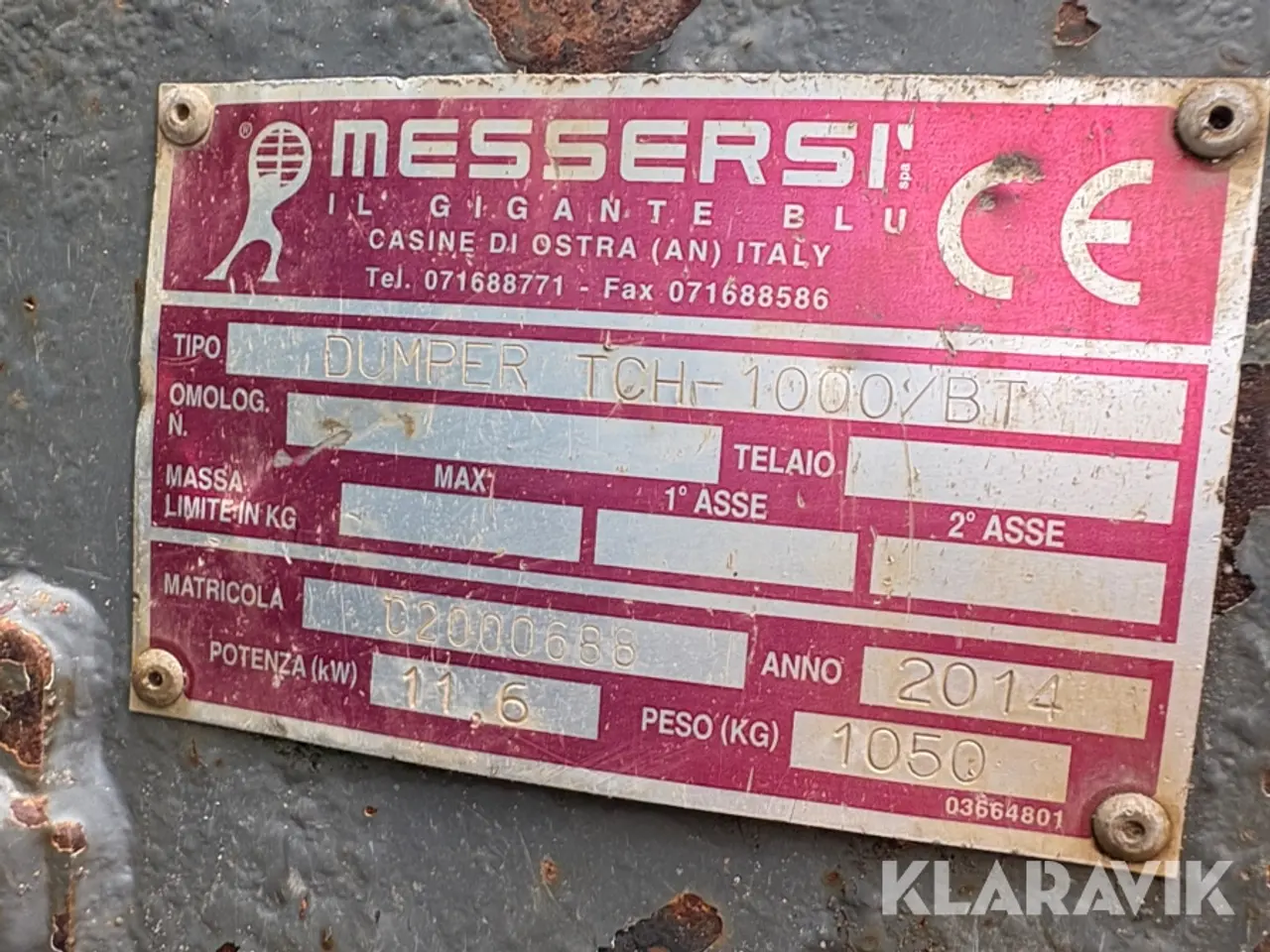 Billede 5 - Dumper Messersi Tch-1000