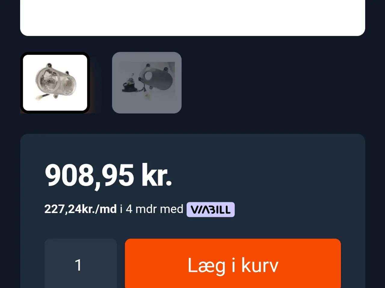 Billede 3 - Original forlygte til pgo hot 50 / big max / pmx D