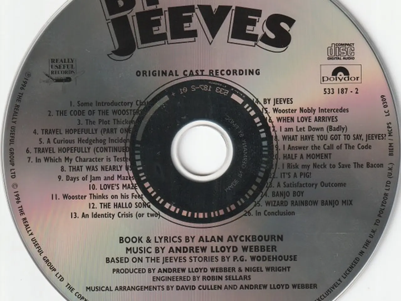 Billede 3 - Andrew Lloyd Webber &… – By Jeeves – CD