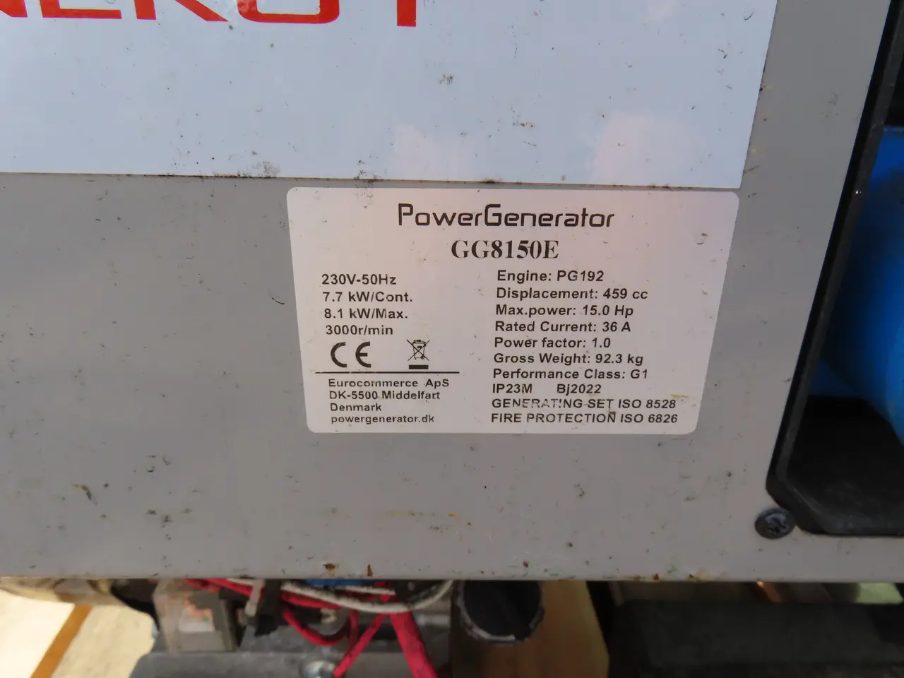 Billede 2 - 2 Stk. generator POWERGENERATOR GG8150E/GG7500