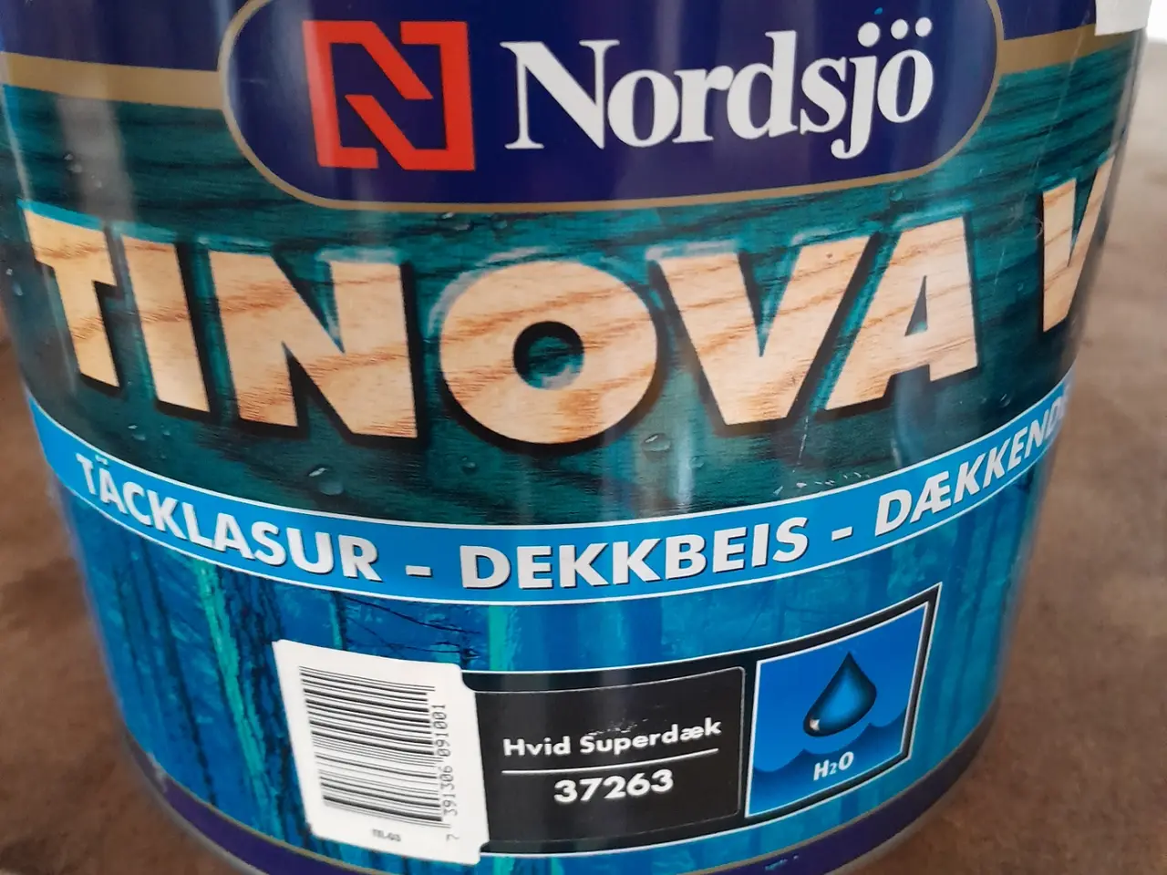 Billede 2 - 10L hvid Nordsjø træmaling
