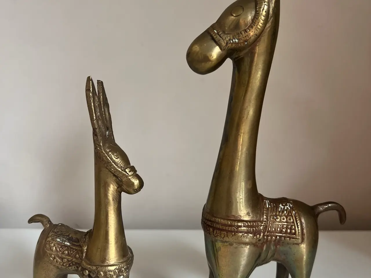 Billede 1 - Smukke vintage messing figurer