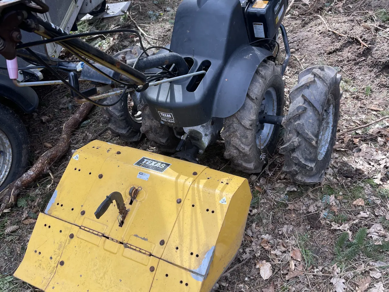 Billede 1 - Texas Pro Trac 950DE fræser med skovvogn