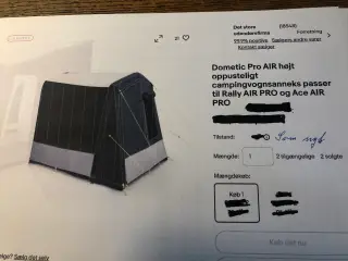Dometic Pro Air højt oppusteligt anneks telt,