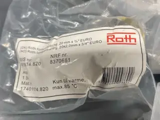 Roth fordelerkobling 20 mm (3/4")