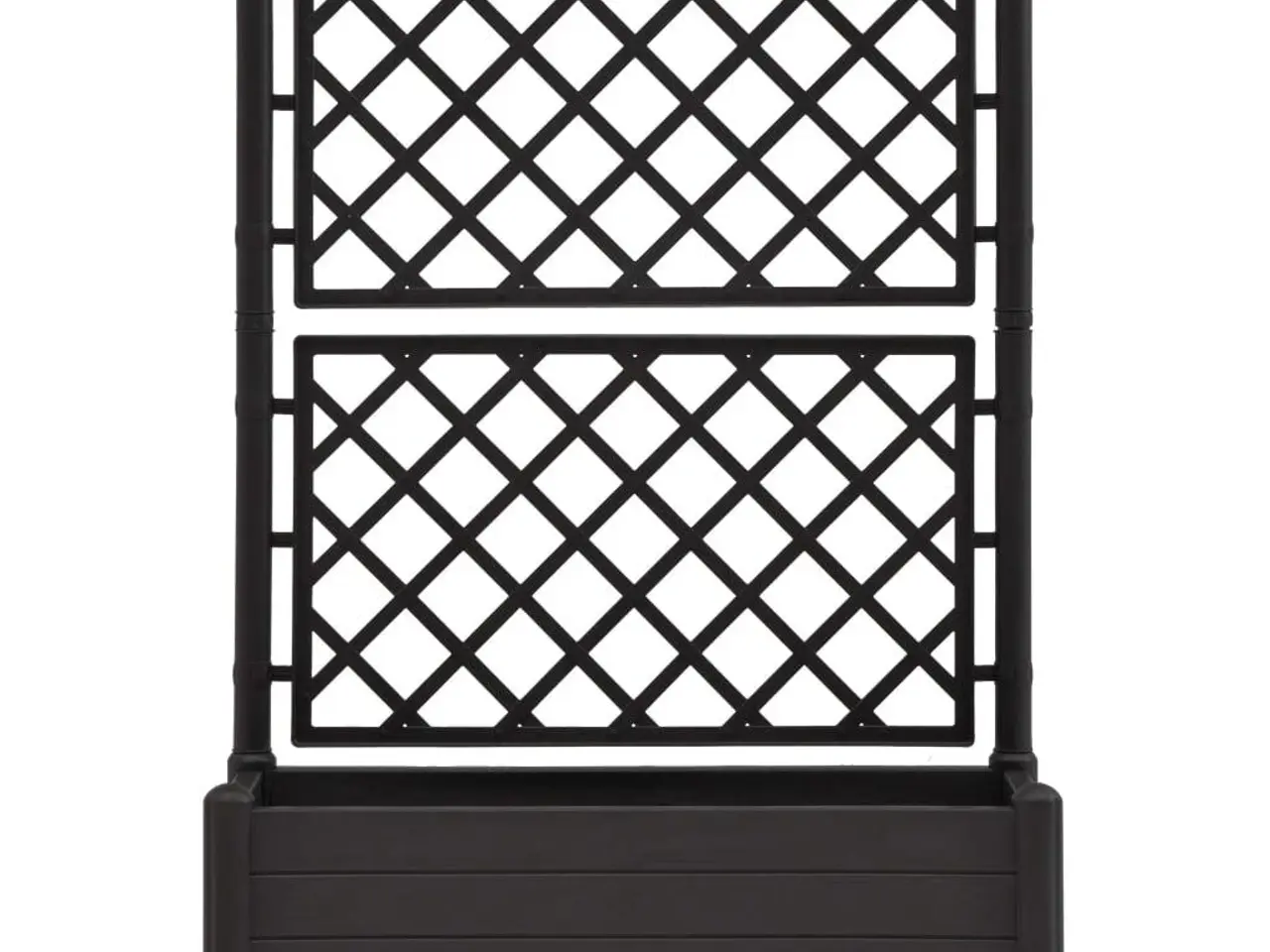 Billede 3 - Plantekasse med espalier 100x43x142 cm PP antracitgrå