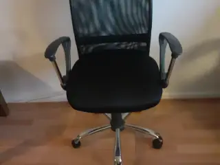 Kontorstol sort stof