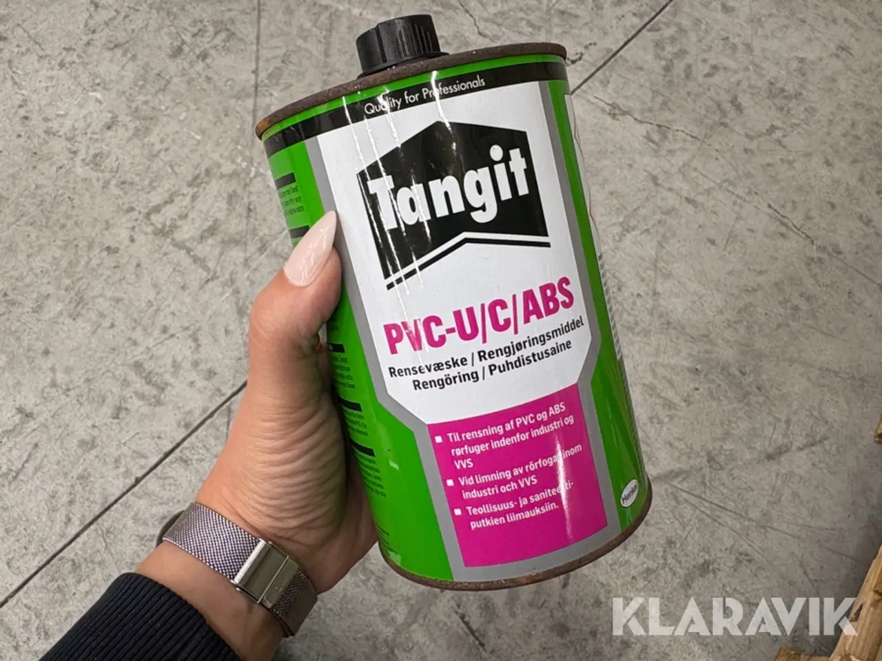 Billede 1 - Rensevæske Tangit PVC-U/C/ABS - 5 dåser