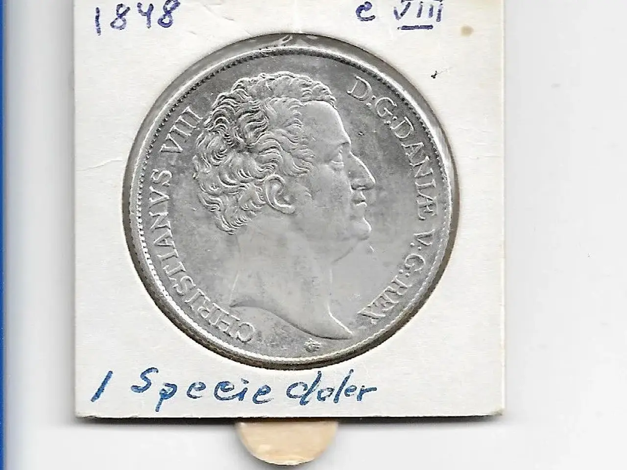 Billede 1 - 1 Speciedaler 1848 Chr. VIII ( Sieg 2016 2300