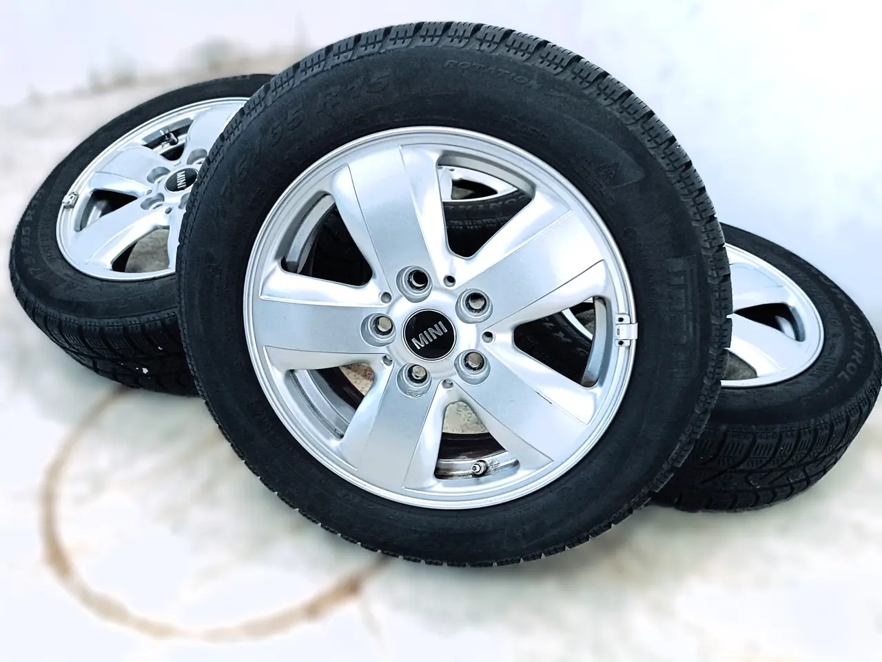 Billede 6 - 5x112 15" ET46 nav 66,6ø MINI vinter fælge TPMS