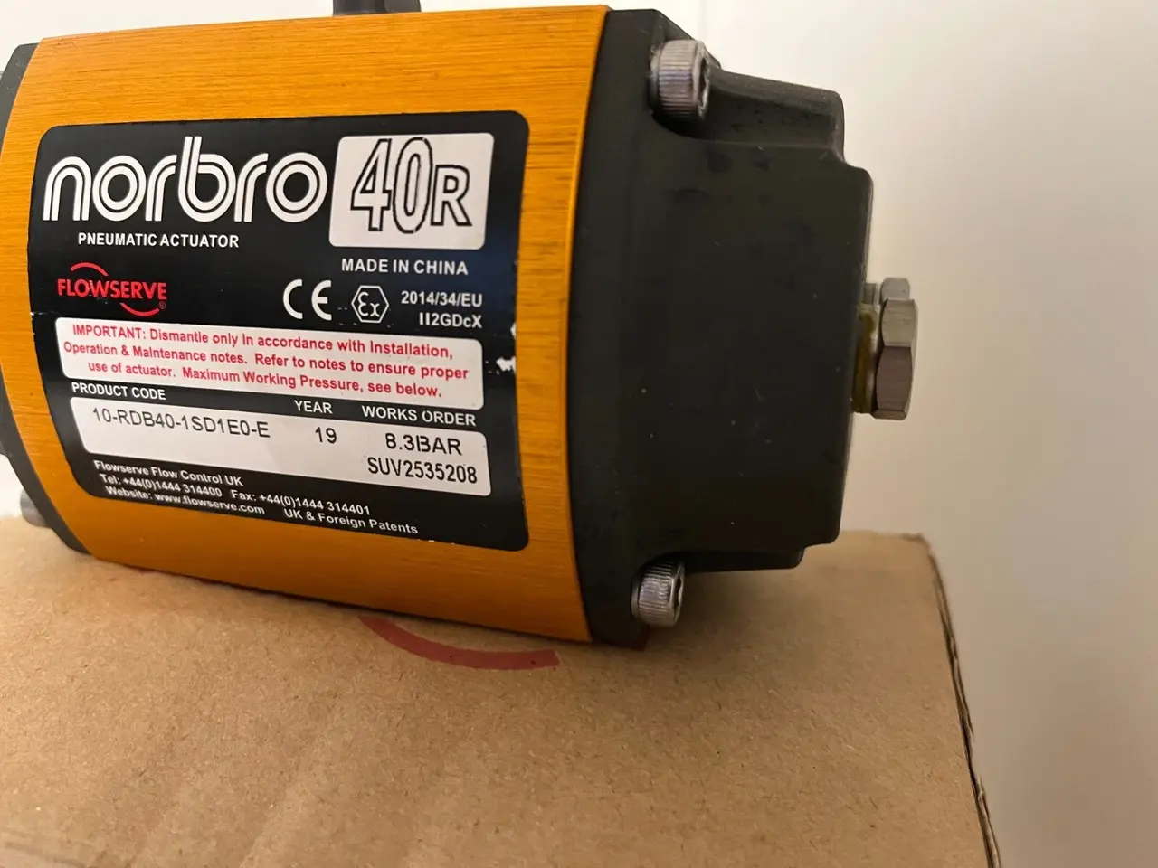 Billede 5 - ny Norbro 40R Pneumatic Actuator 10-RDB40-1SD1E0-E
