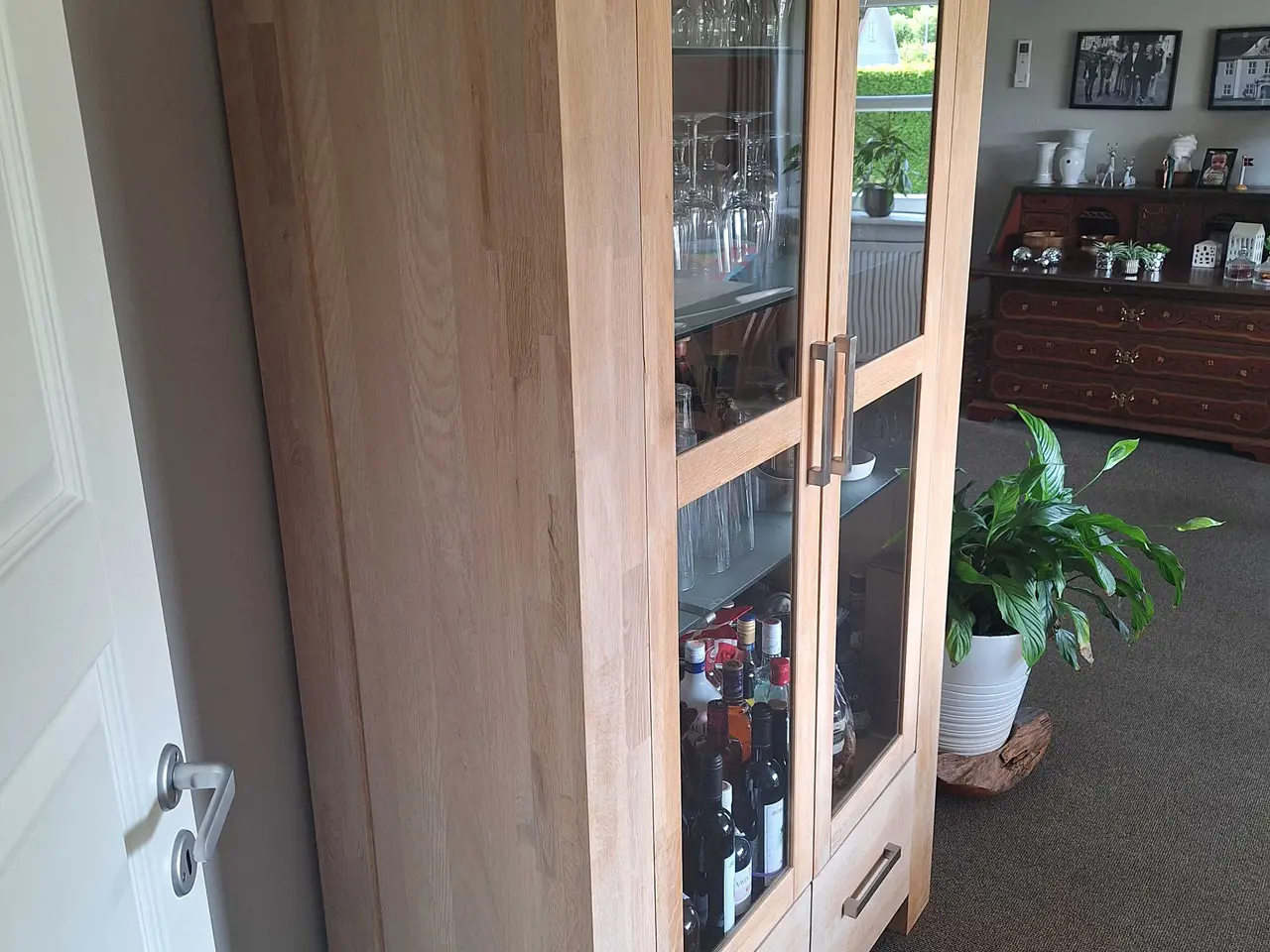 Billede 2 - Egetræ vitrine