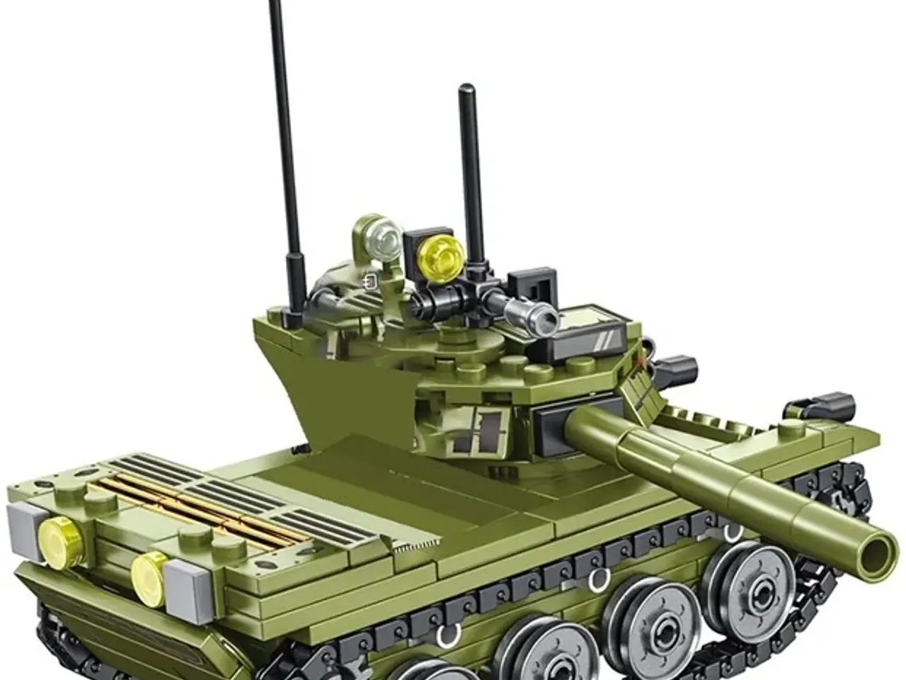 Billede 1 - T-85 tanks i samlesæt med 2 soldater