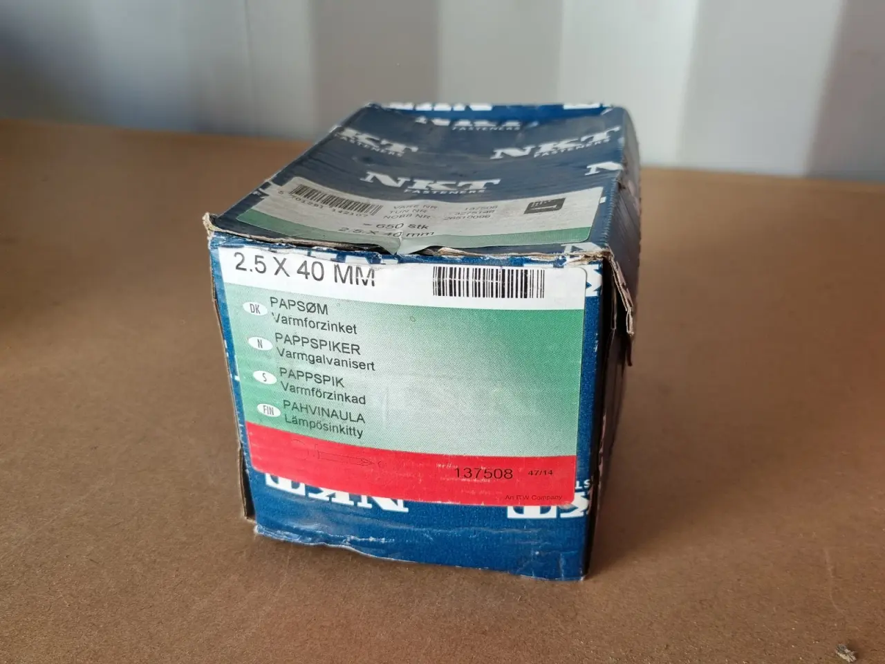 Billede 1 - NKT Papsøm - varmforzinket 650styk