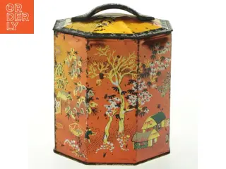 Vintage Peek Frean & Co. Ltd. metal container fra Peek Frean & Co. Ltd. (str. Ø 12x12,5 cm)