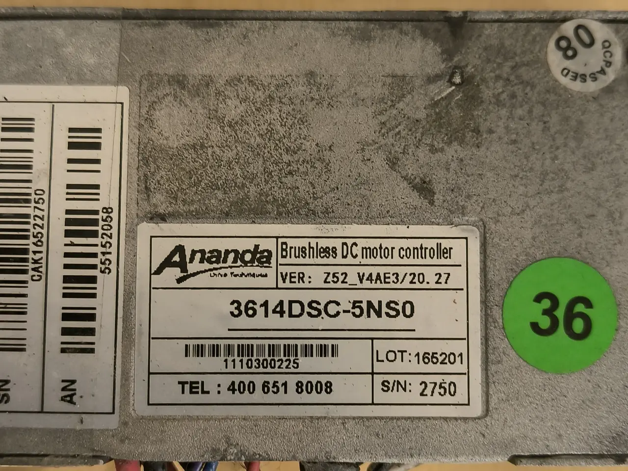 Billede 7 - 36 Volt forhjul-navmotor på 250W