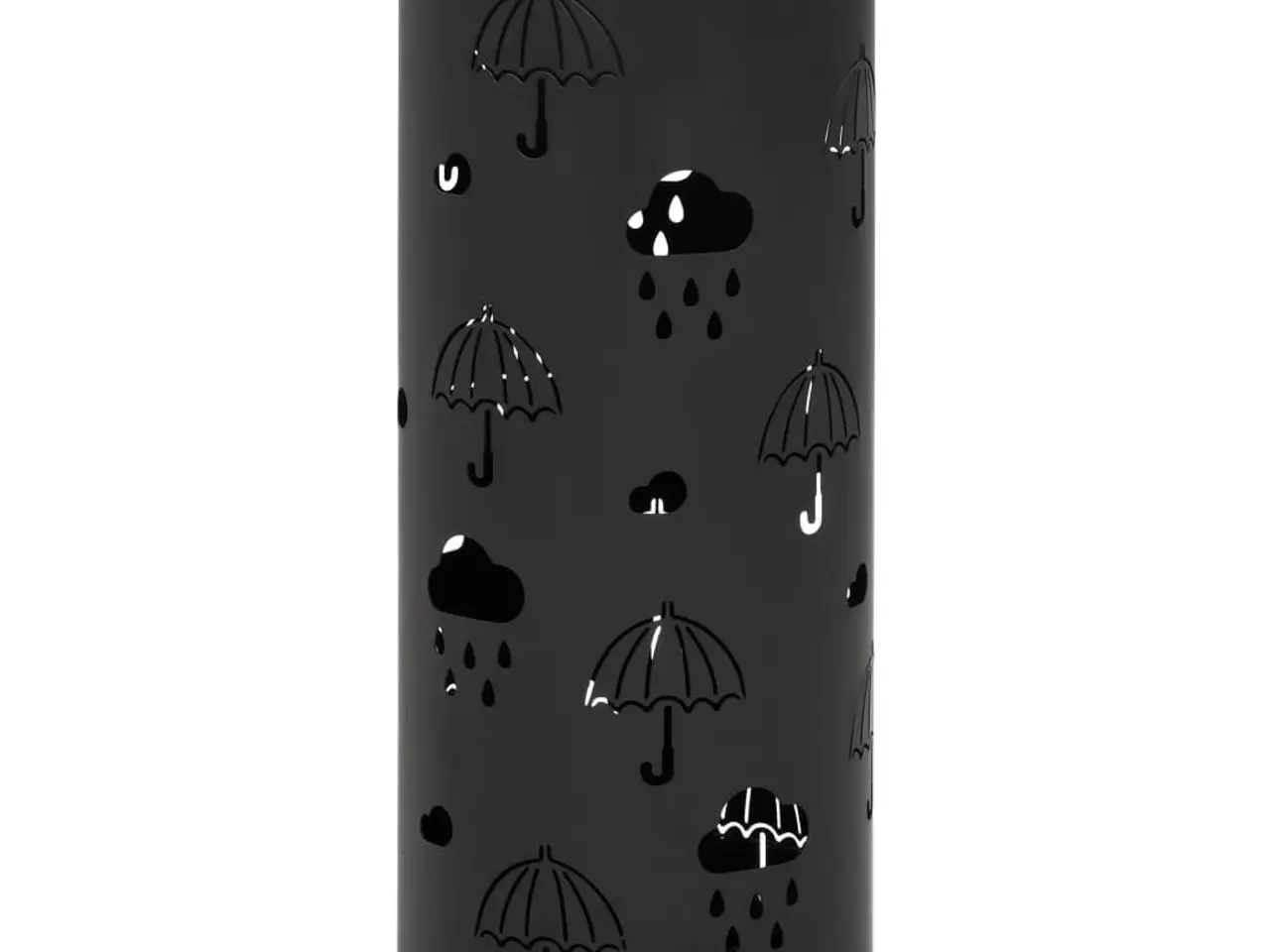 Billede 1 - Paraplystativ i stål - sort, med drypbakke 20 × 48,5 cm