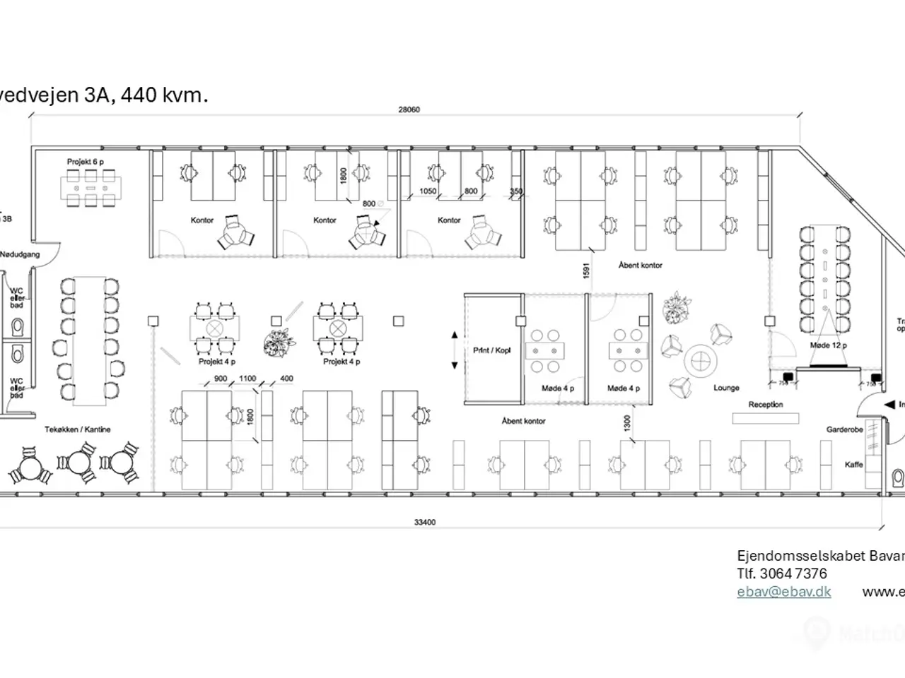 Billede 15 - 440 m² lyst og nyrenoveret kontor i ikonisk Lædervarefabrik – topbeliggenhed ved Ring 3 - Gode parkeringsforhold.