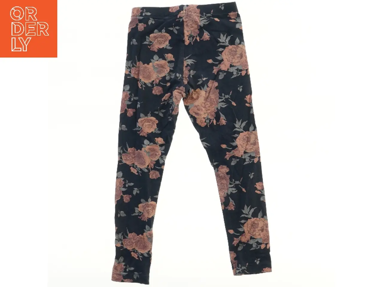 Billede 2 - Blomstermønster leggings fra Basic needs (str. 110)