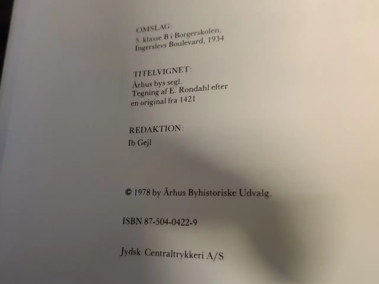 Billede 4 - Bog: Skole og skolegang i Aarhus 1930 - 1970