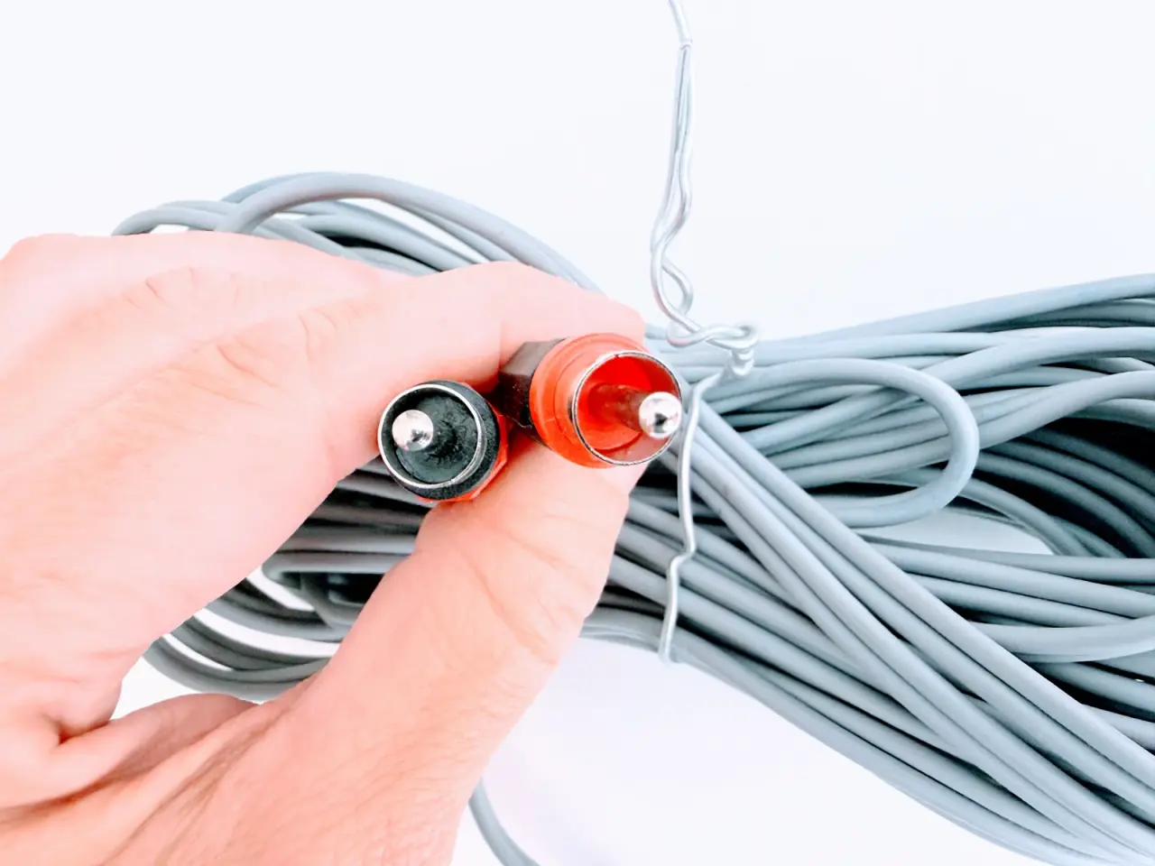 Billede 3 - 10 meter lydkabel – 3,5 mm minijack til 2 x RCA/ph