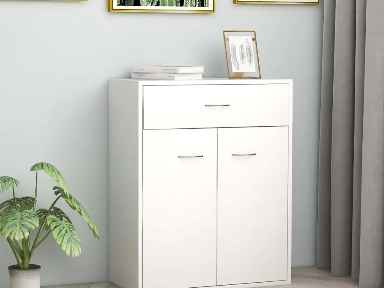 Billede 1 - Skænk 60 x 30 x 75 cm - hvid