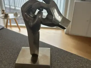 Marco Evaristti skulptur i forsølvet bronze 