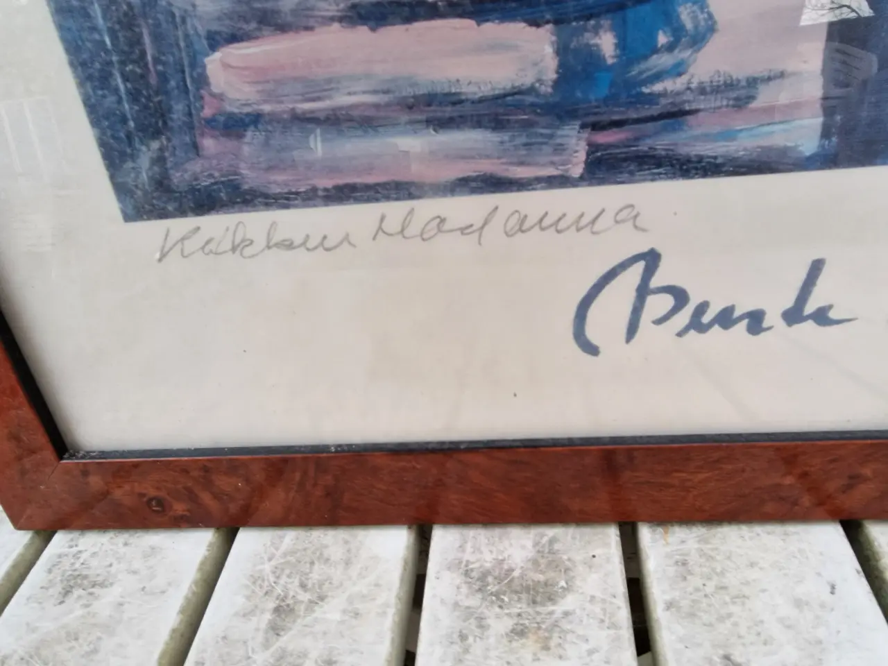 Billede 2 - BENTE MERRILD signeret plakat