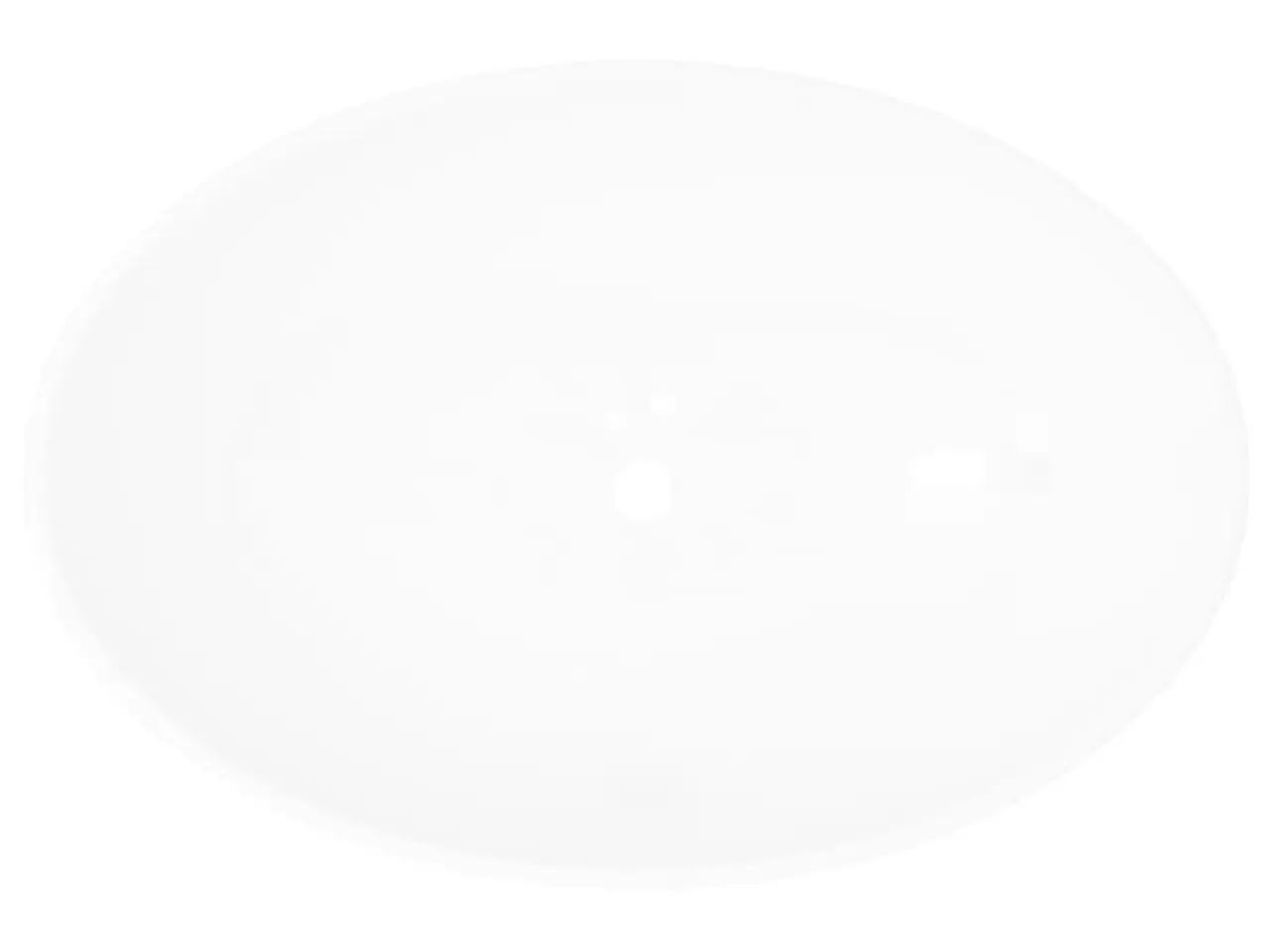 Billede 3 - Keramisk luksushåndvask oval hvid 40 x 33 cm