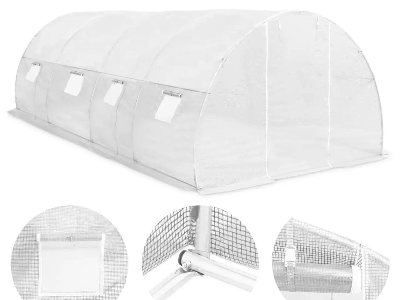 Billede 6 - Drivhus 18 m² 600x300x200 cm