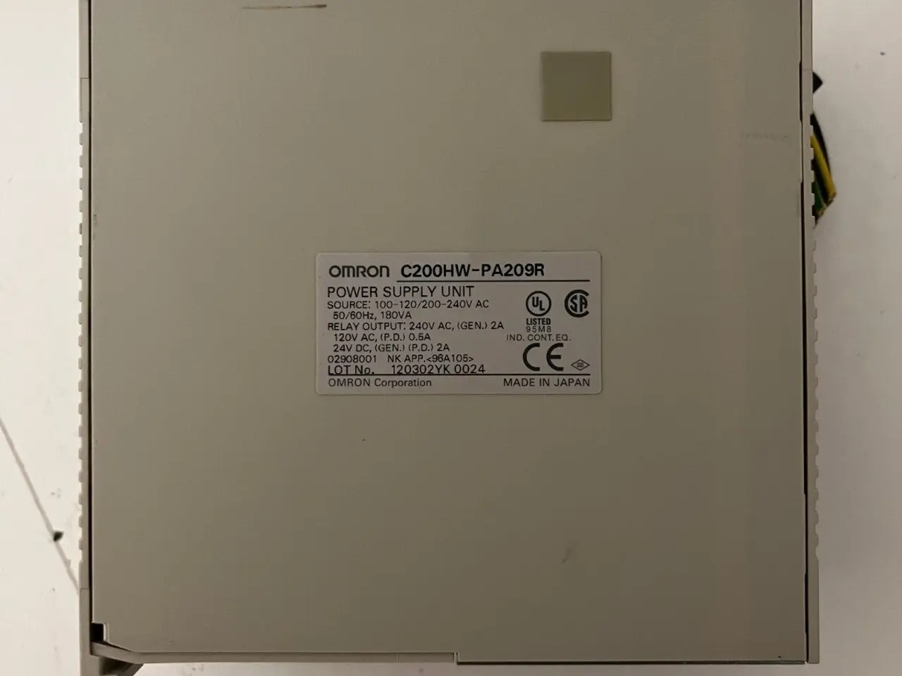 Billede 7 - Omron C200HW-PA209R strømforsyning Unit 100-240V -