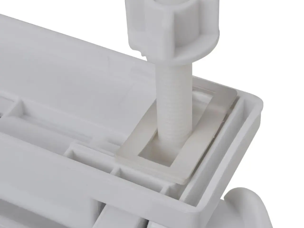 Billede 6 - Soft close-toiletsæde - oval, hvid polypropylen