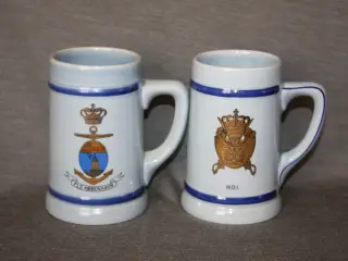 Søholm Militær øl krus  stk.pris 100 kr.