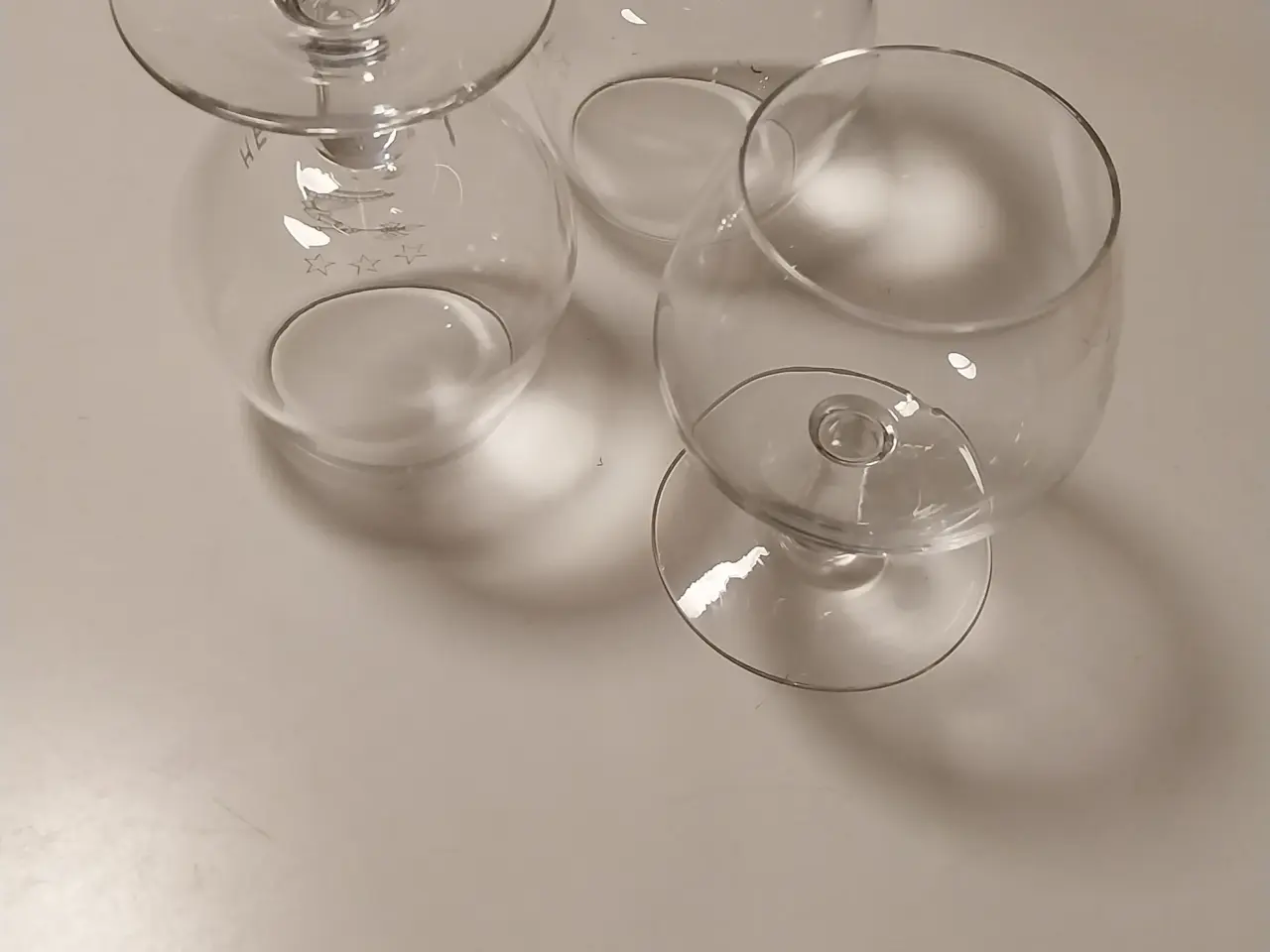 Billede 1 - 3 små cognacglas