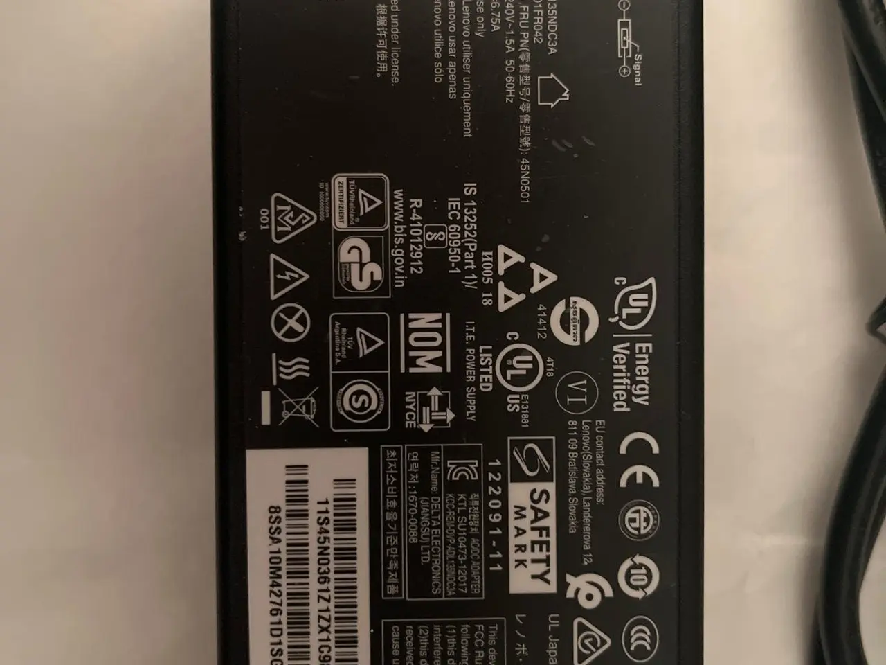 Billede 3 - Strømforsyning / oplader Lenovo 135W