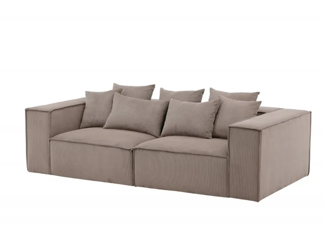 Billede 6 - Gillholmen 3 personers Sofa  - Brun Fløjl