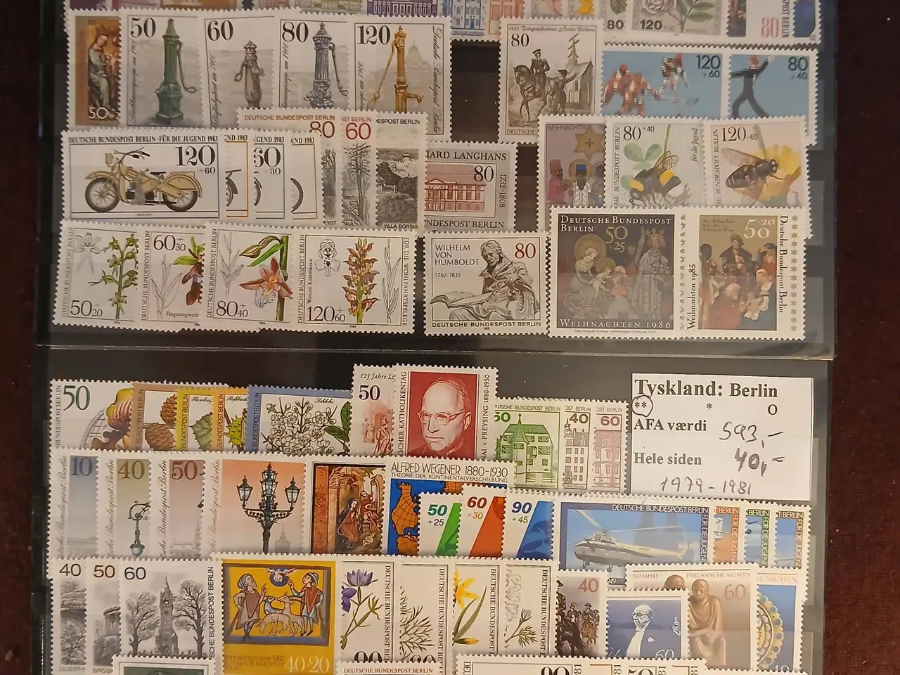 Billede 3 - Berlin (512) 9 plancher med postfriske frimærker.