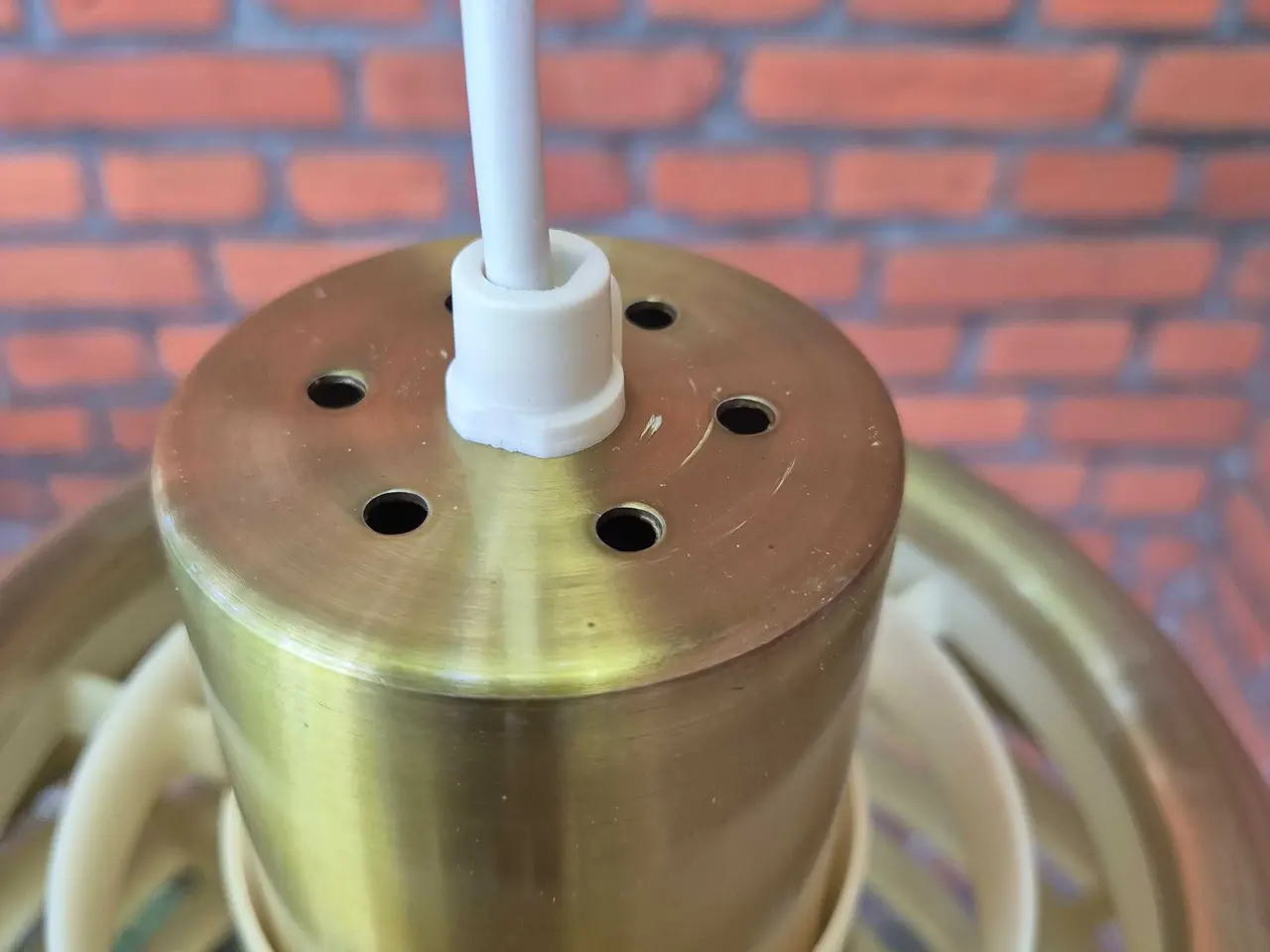 Billede 11 - Messinglampe med gode lyseffekter