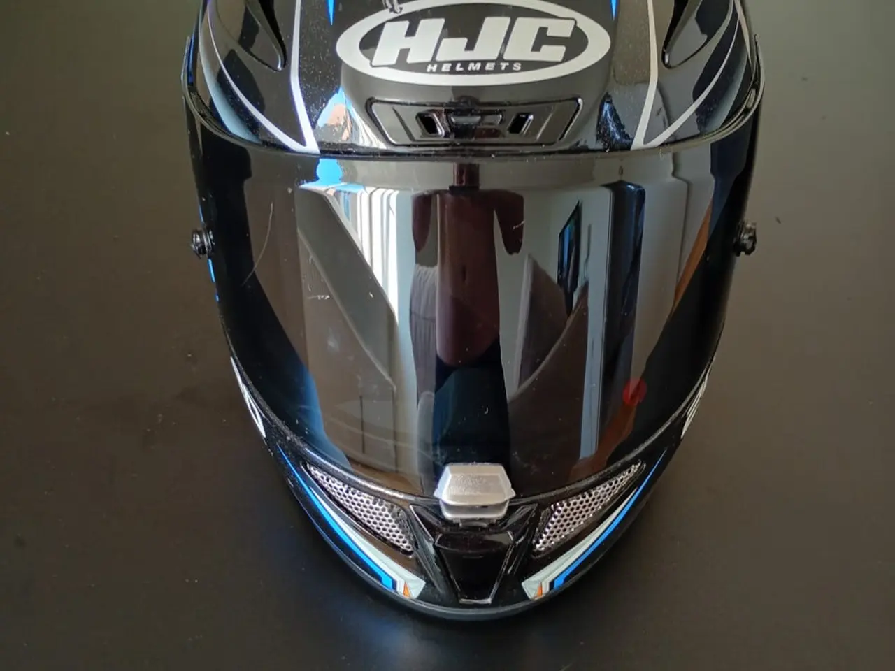 Billede 2 - HJC full face hjelm sort/blå 